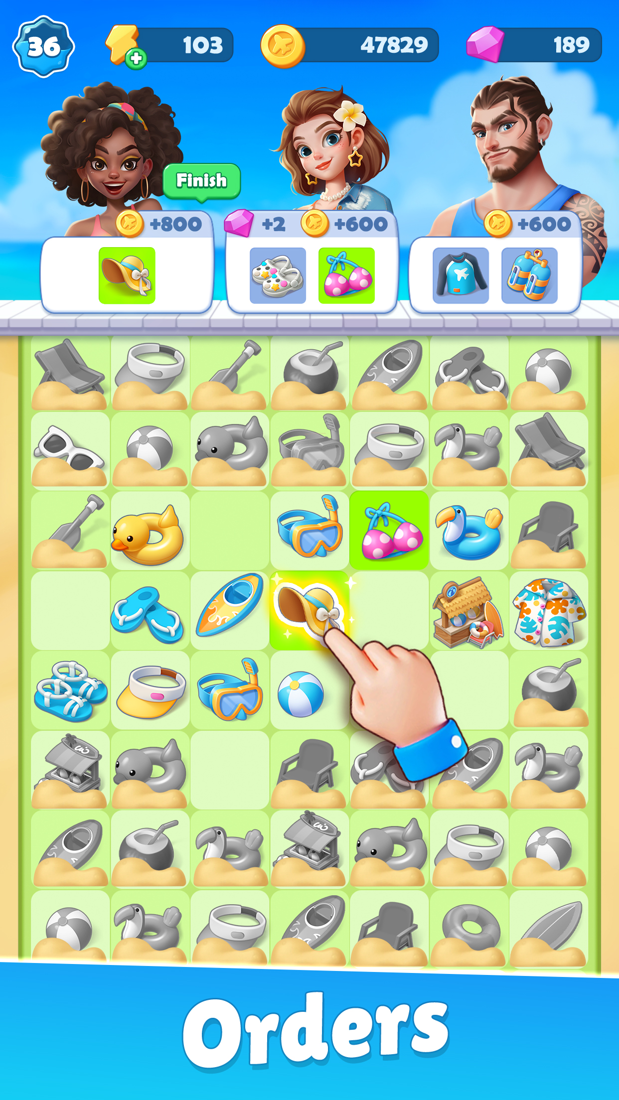 اسکرین شات 3 بازی Tasty Travels: Merge Game