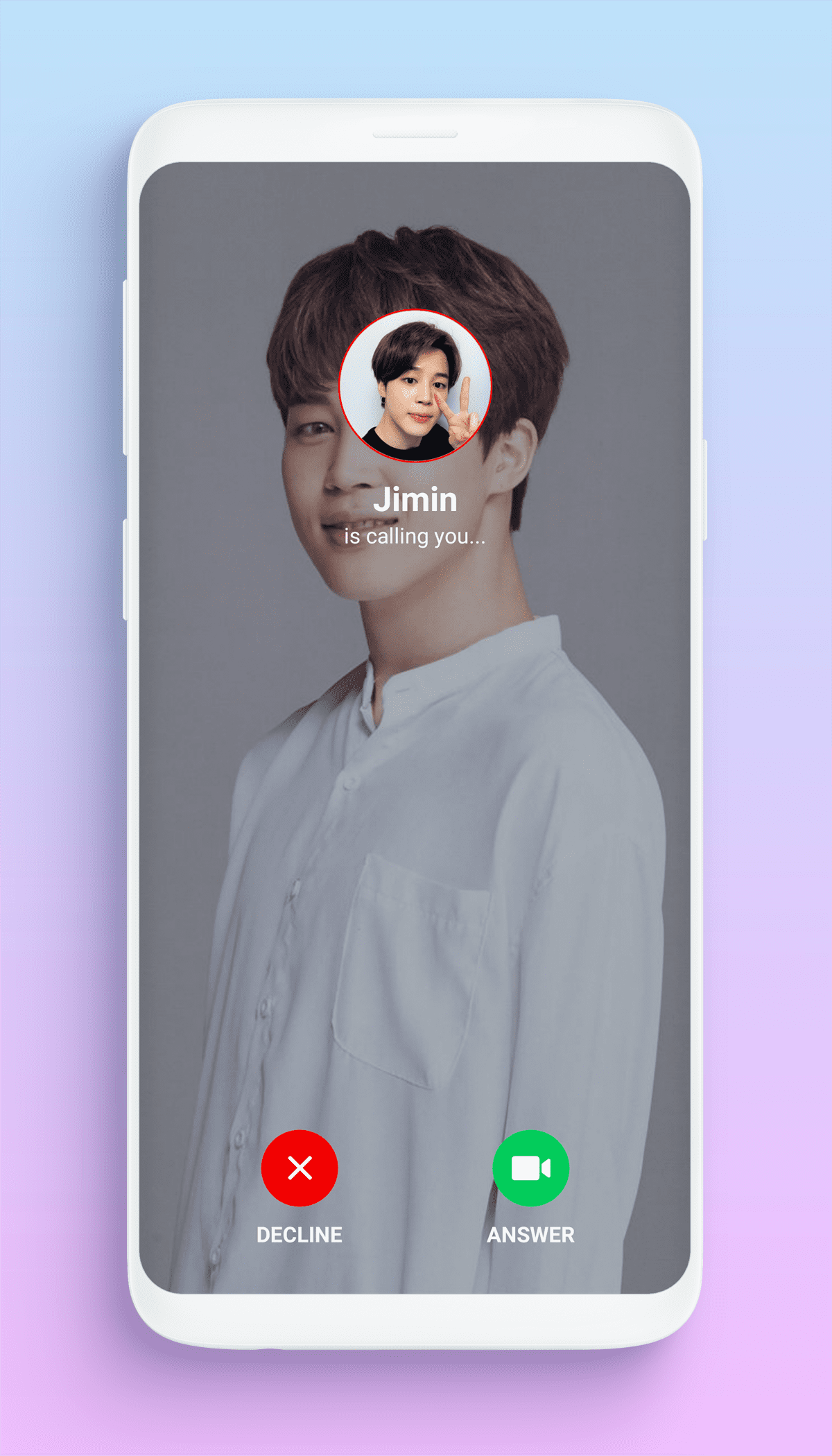 اسکرین شات 6 برنامه BTS Fake Video Call Prank