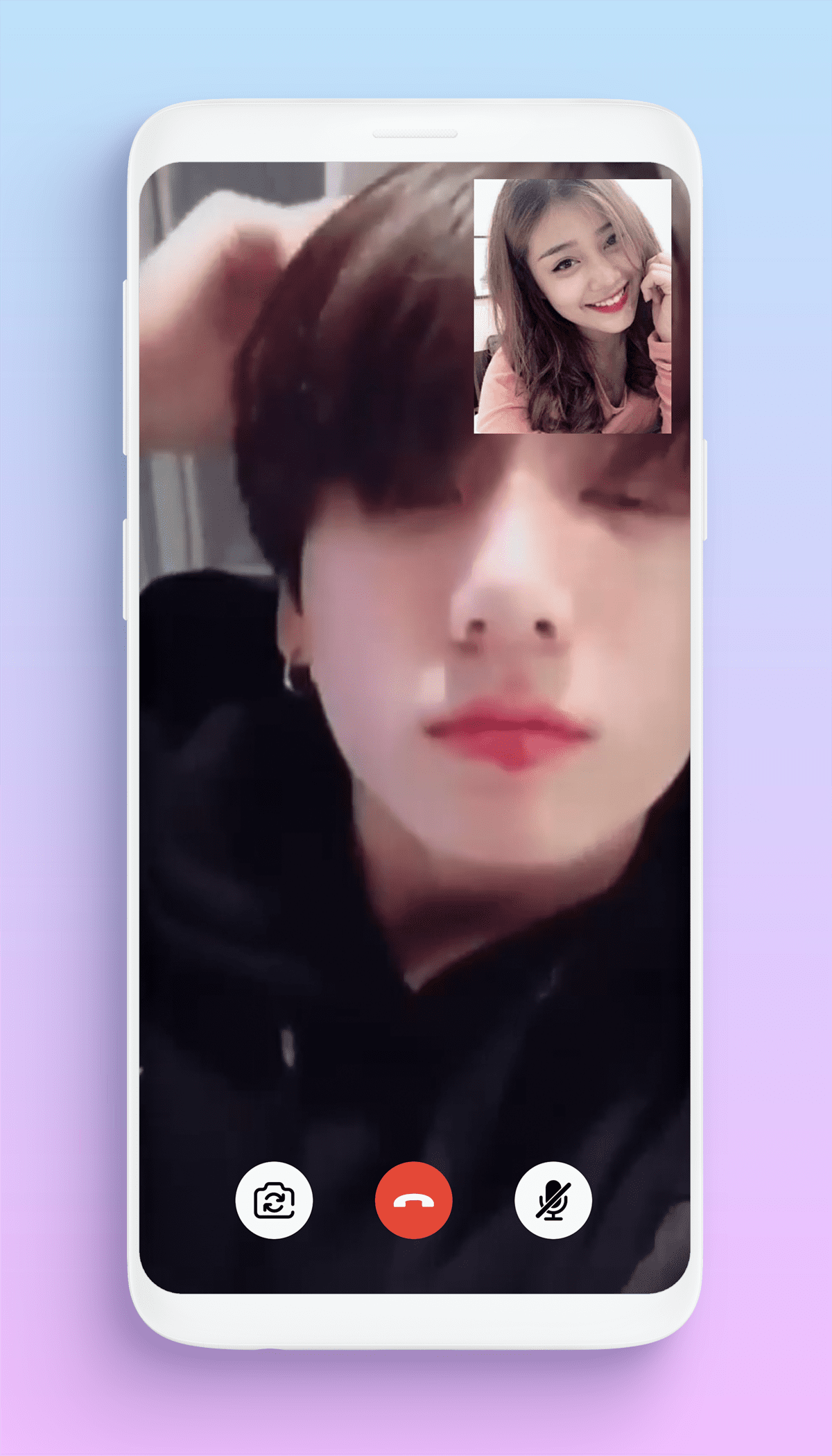 اسکرین شات 2 برنامه BTS Fake Video Call Prank