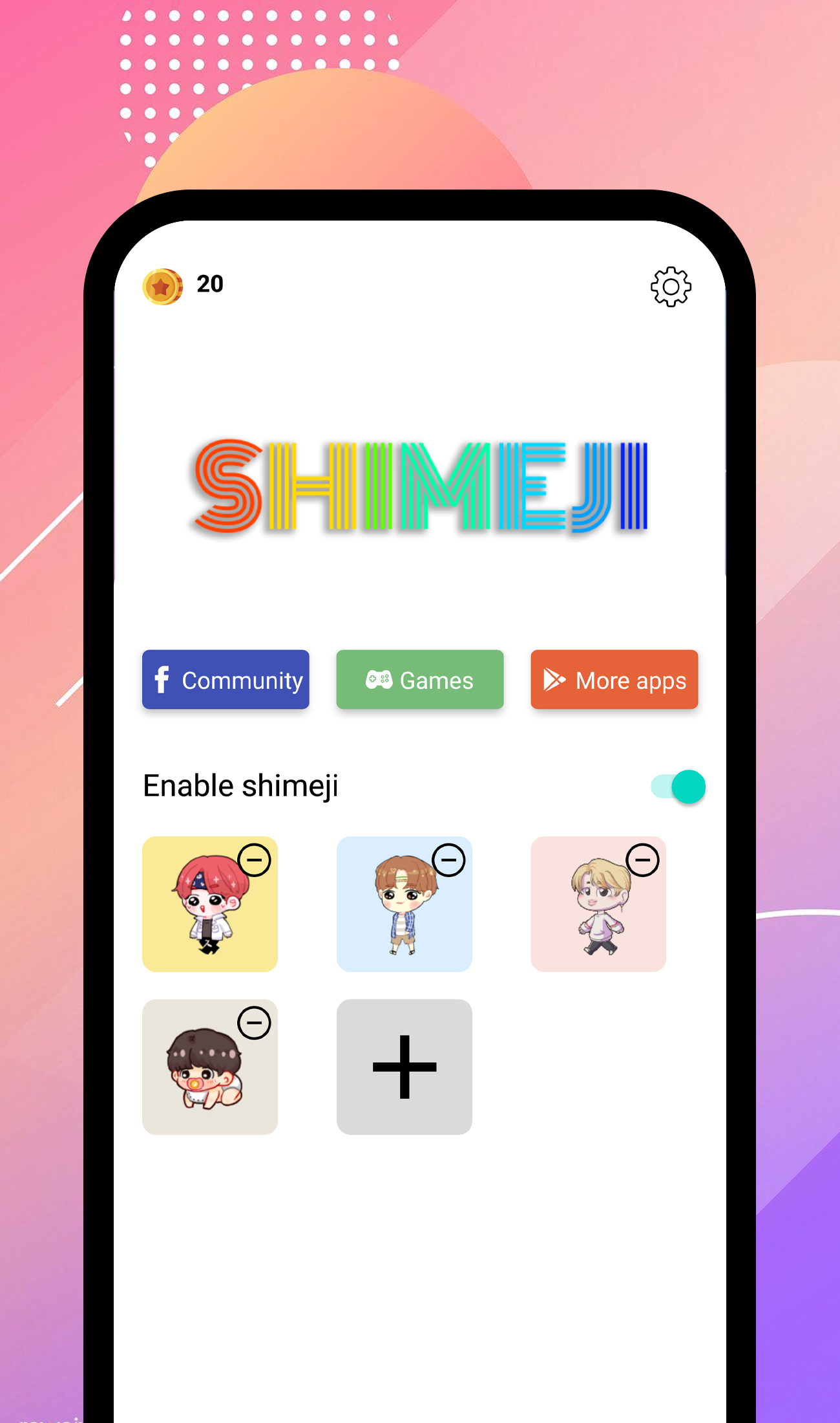 اسکرین شات 1 برنامه BTS Shimeji - Live Wallpaper