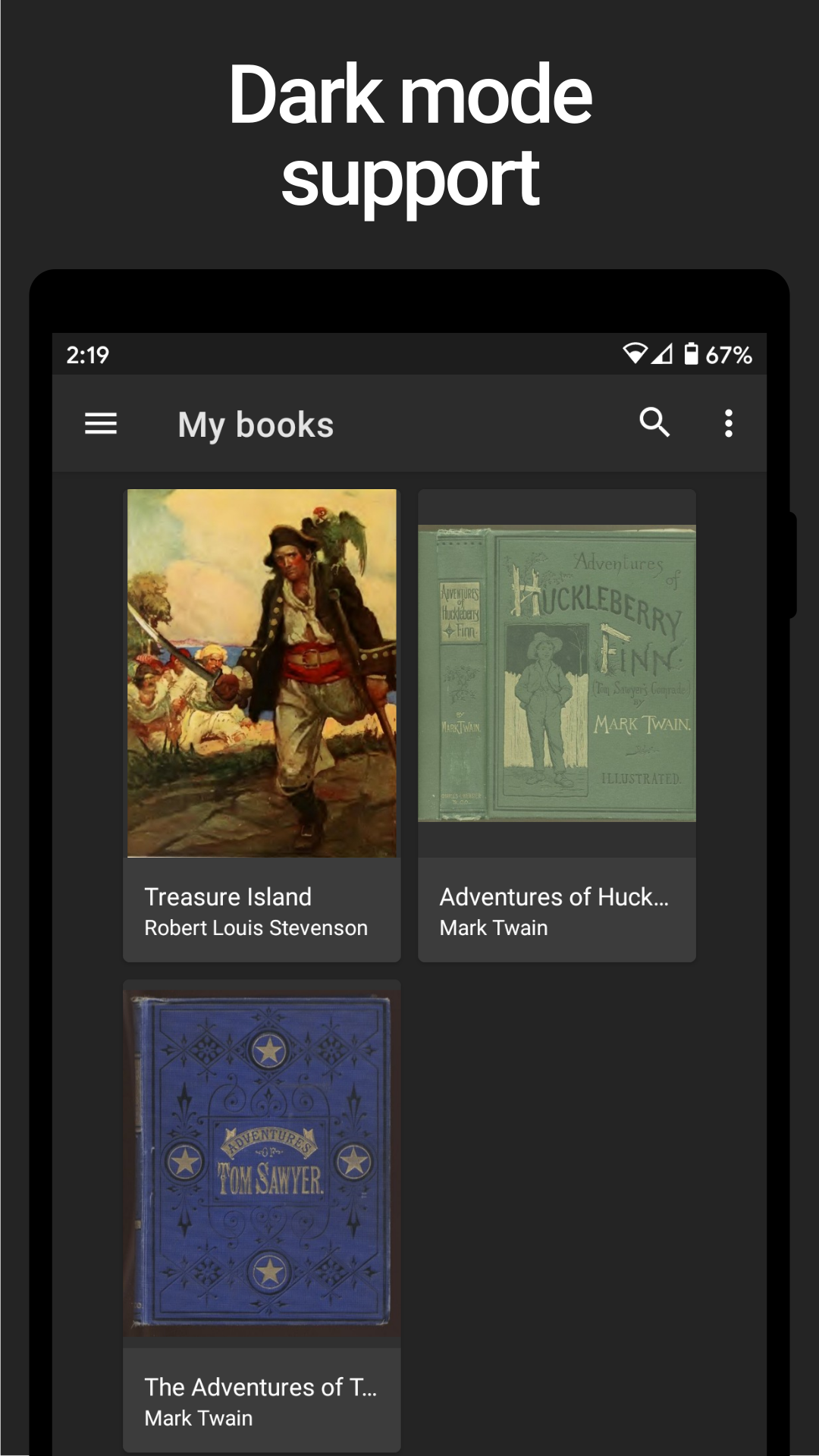 اسکرین شات 4 برنامه Lithium: EPUB Reader