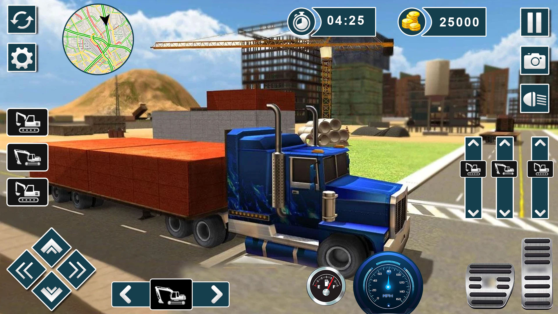 اسکرین شات 2 برنامه Excavator Truck Driving Game