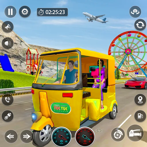 اسکرین شات 1 بازی Tuk Tuk Rickshaw Taxi Driver