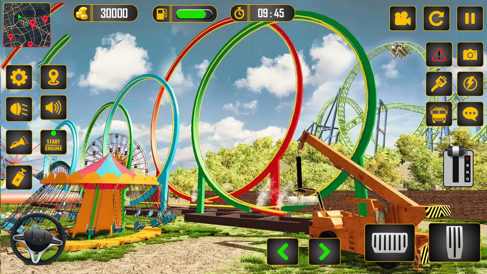 اسکرین شات 4 بازی Roller Coaster Builder Game
