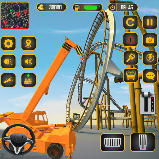 اسکرین شات 1 بازی Roller Coaster Builder Game