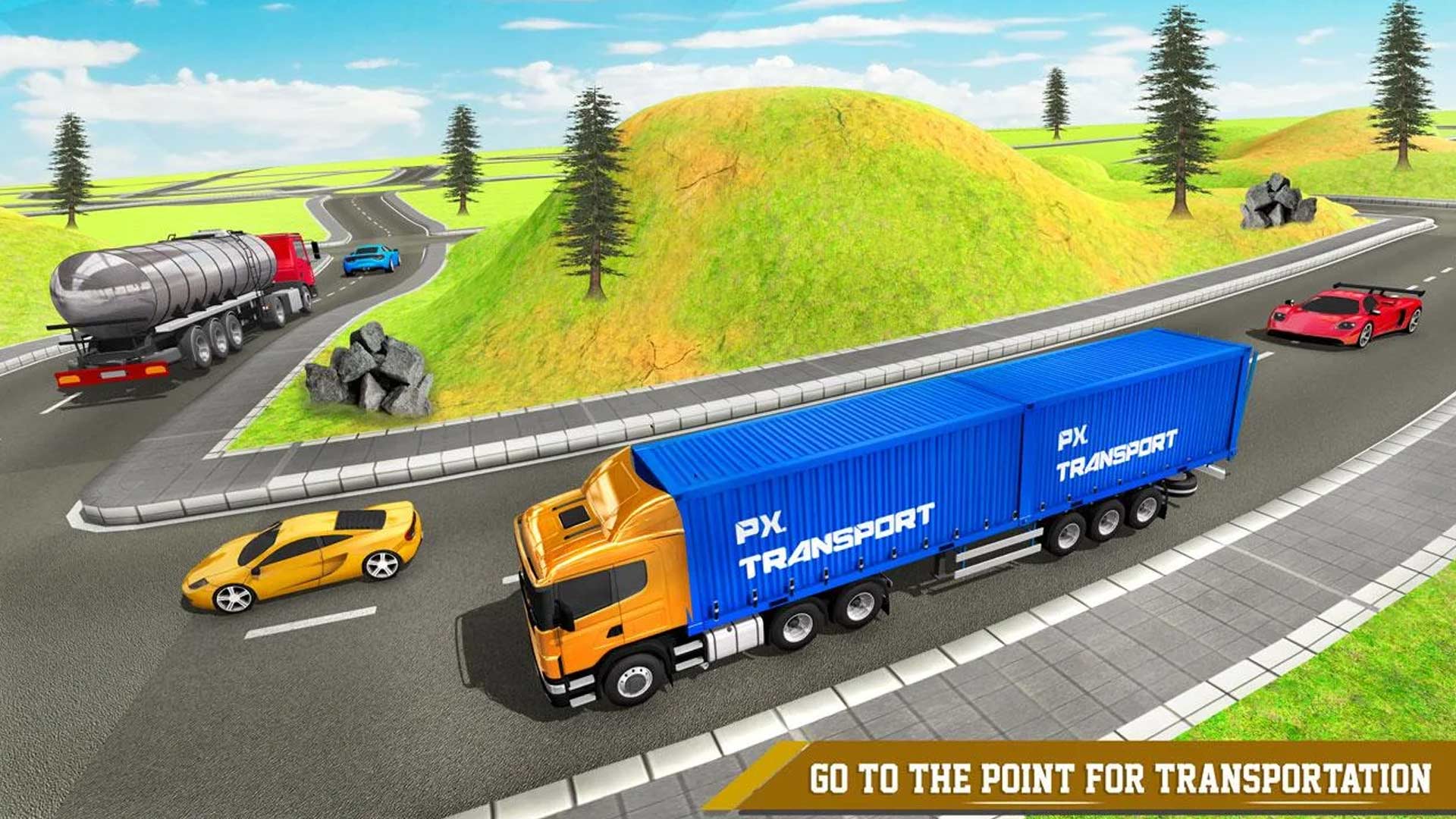 اسکرین شات 2 بازی Cargo Transport Truck Driving