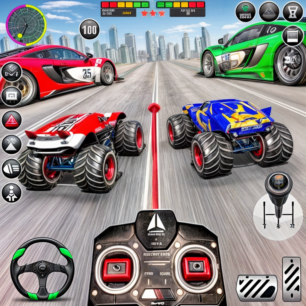 اسکرین شات 3 بازی Toy Car Stunts GT Racing Games
