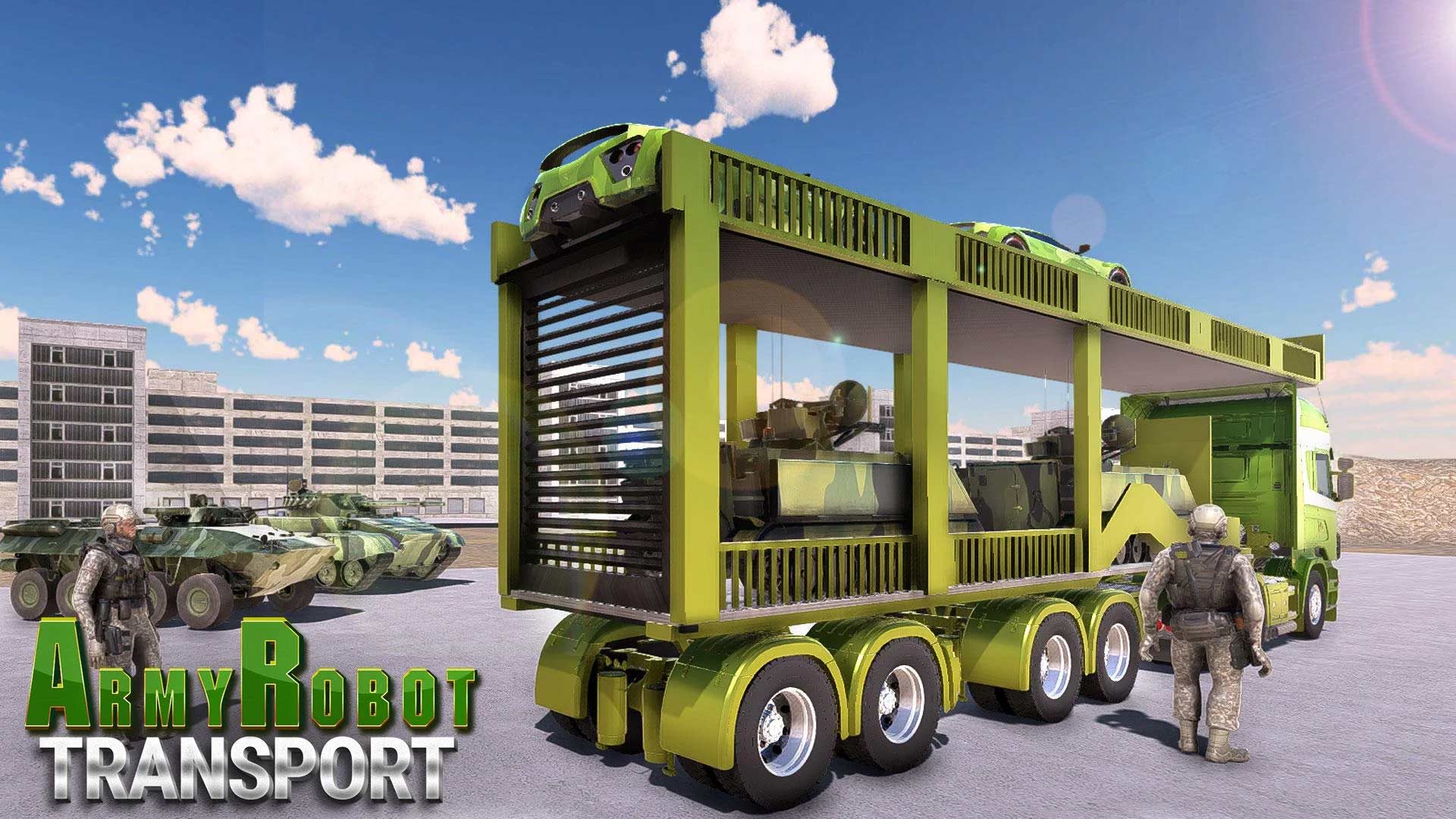 اسکرین شات 6 بازی US Army Tank Robot Cargo Plane