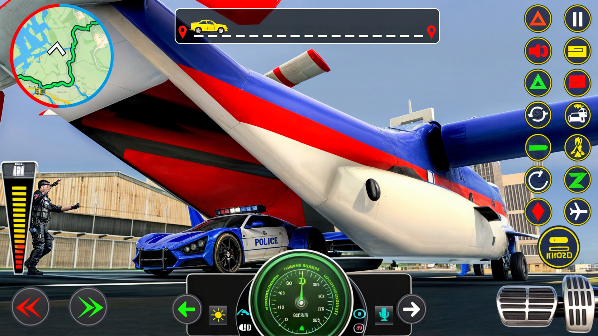 اسکرین شات 3 بازی Police Muscle Car Cargo Plane