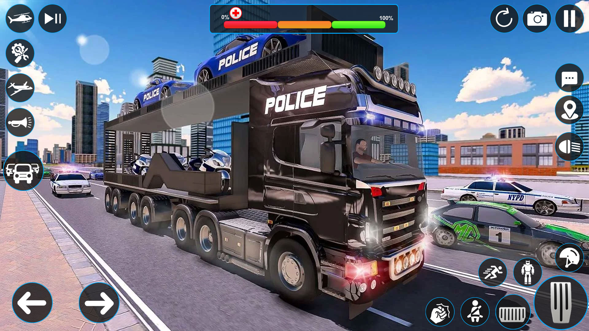 اسکرین شات 4 بازی Police Robot Transport Plane