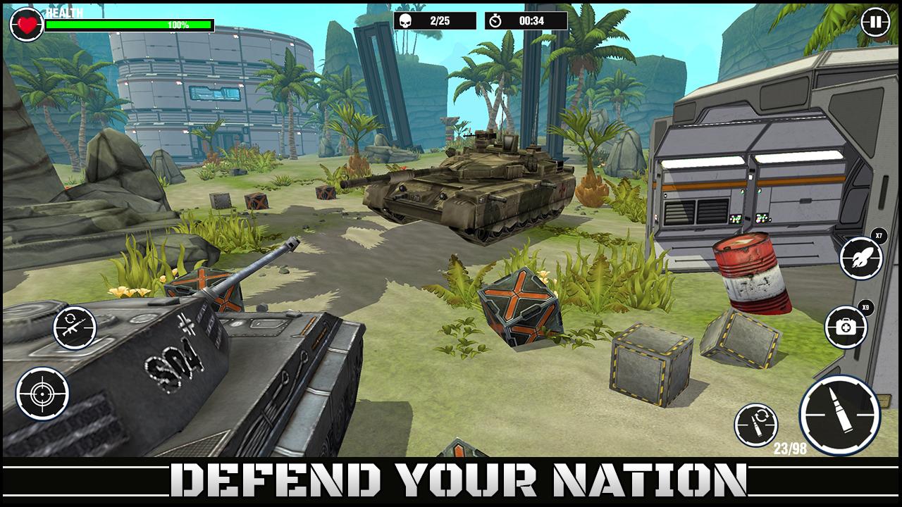 اسکرین شات 4 بازی World War Army: Tank War Games