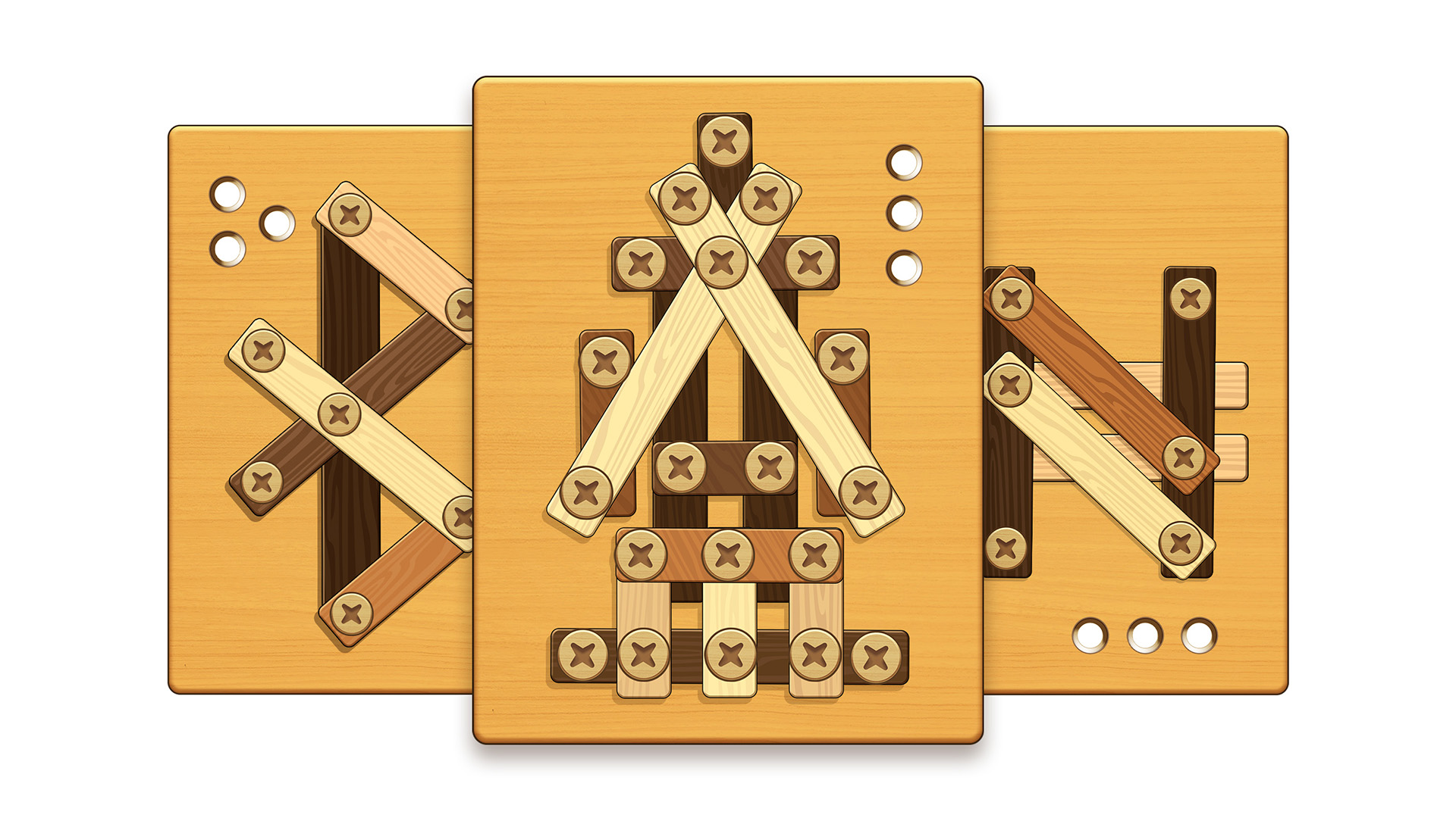 اسکرین شات 1 بازی Screw Puzzle: Wood Nut & Bolt™