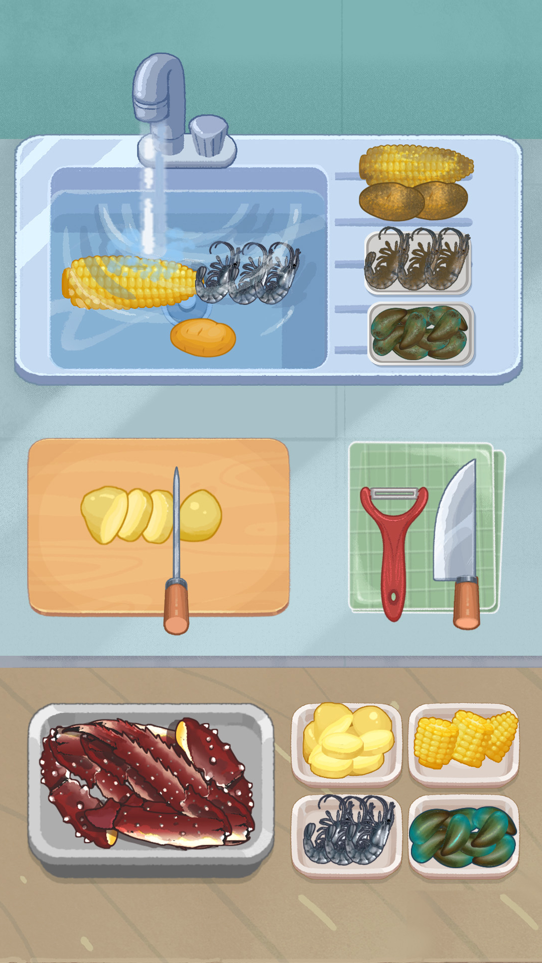 اسکرین شات 6 بازی Yummy Kitchen: Cook & Chill