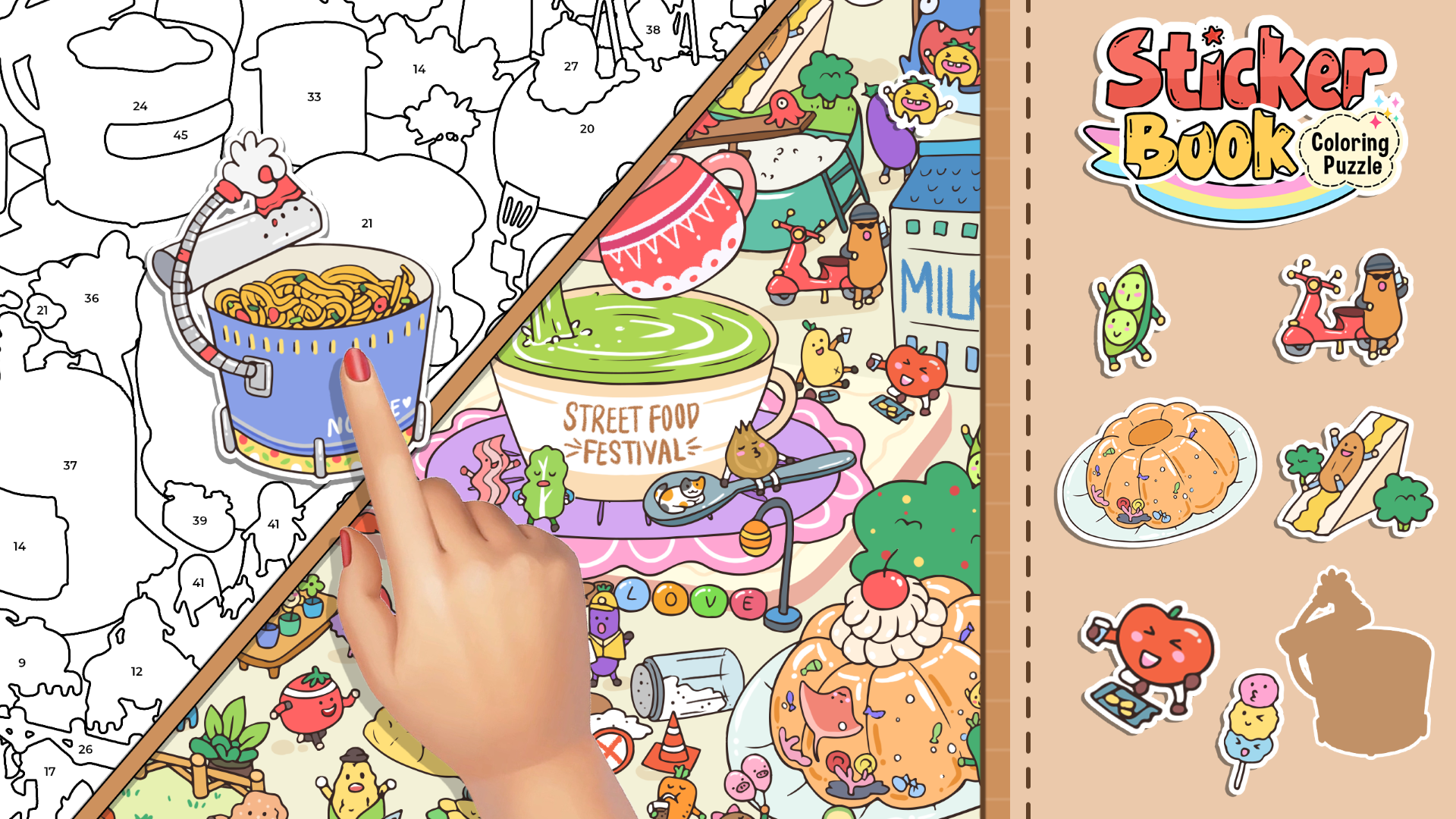 اسکرین شات 8 بازی Sticker Book: Coloring Puzzle