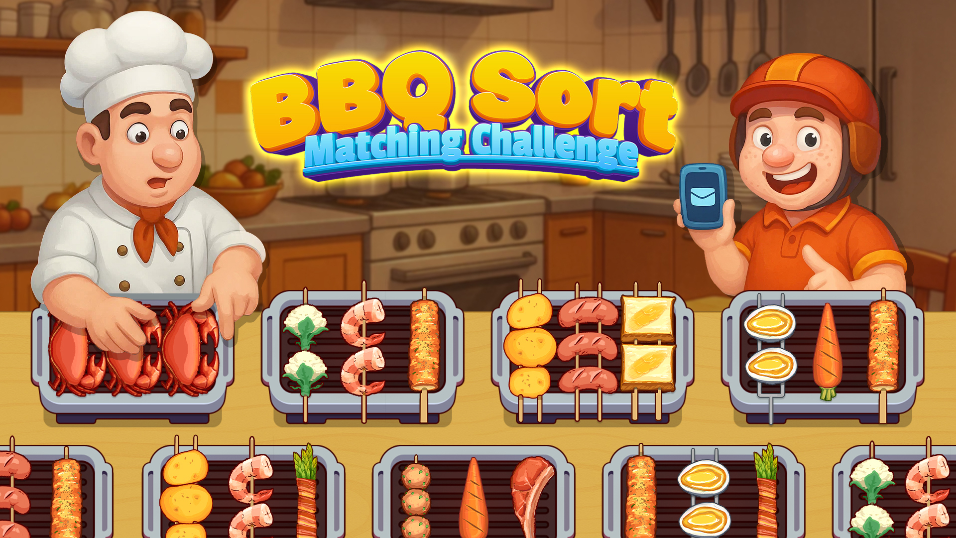 اسکرین شات 1 بازی BBQ Sort: Matching Challenge