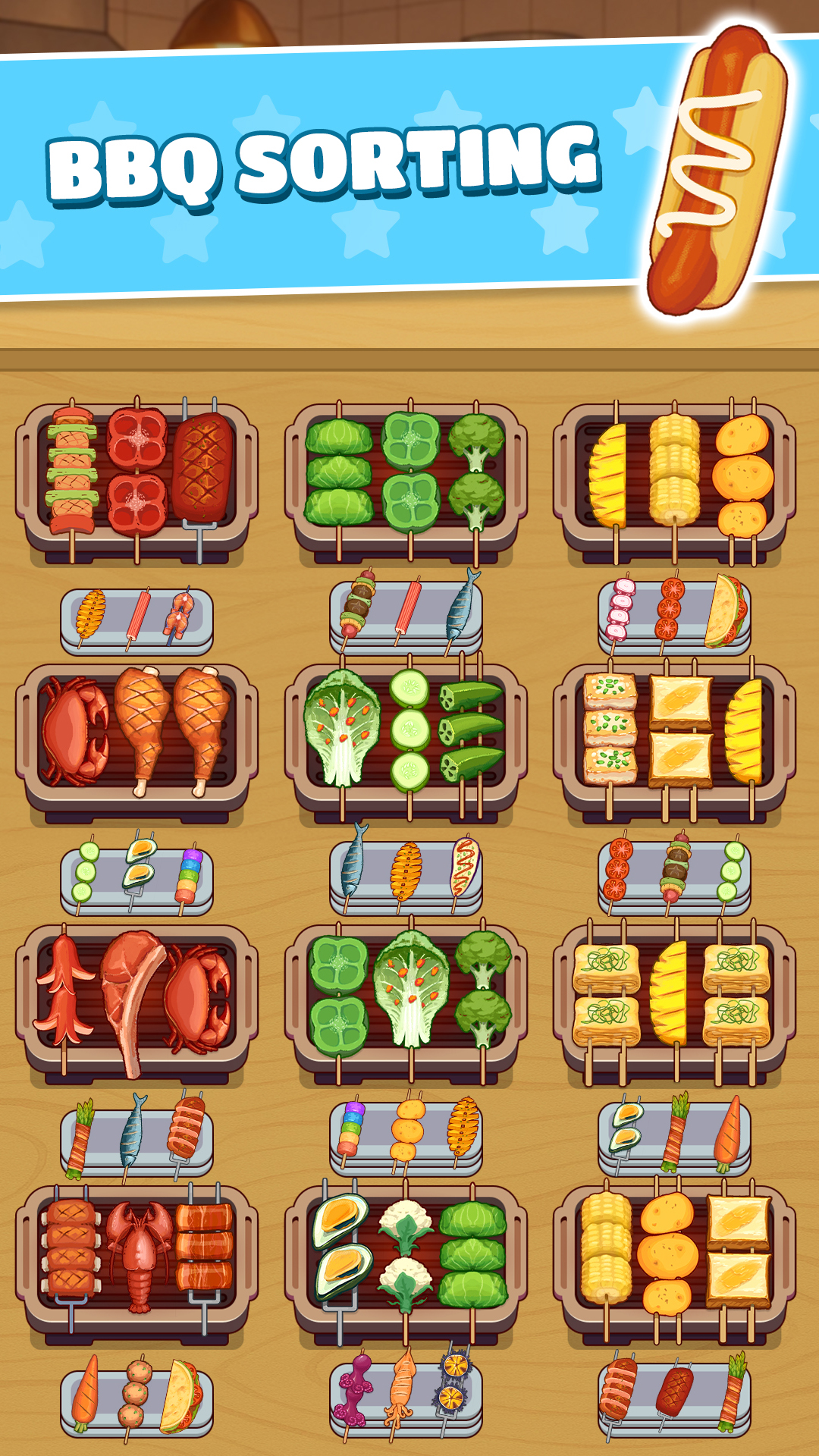 اسکرین شات 5 بازی BBQ Sort: Matching Challenge