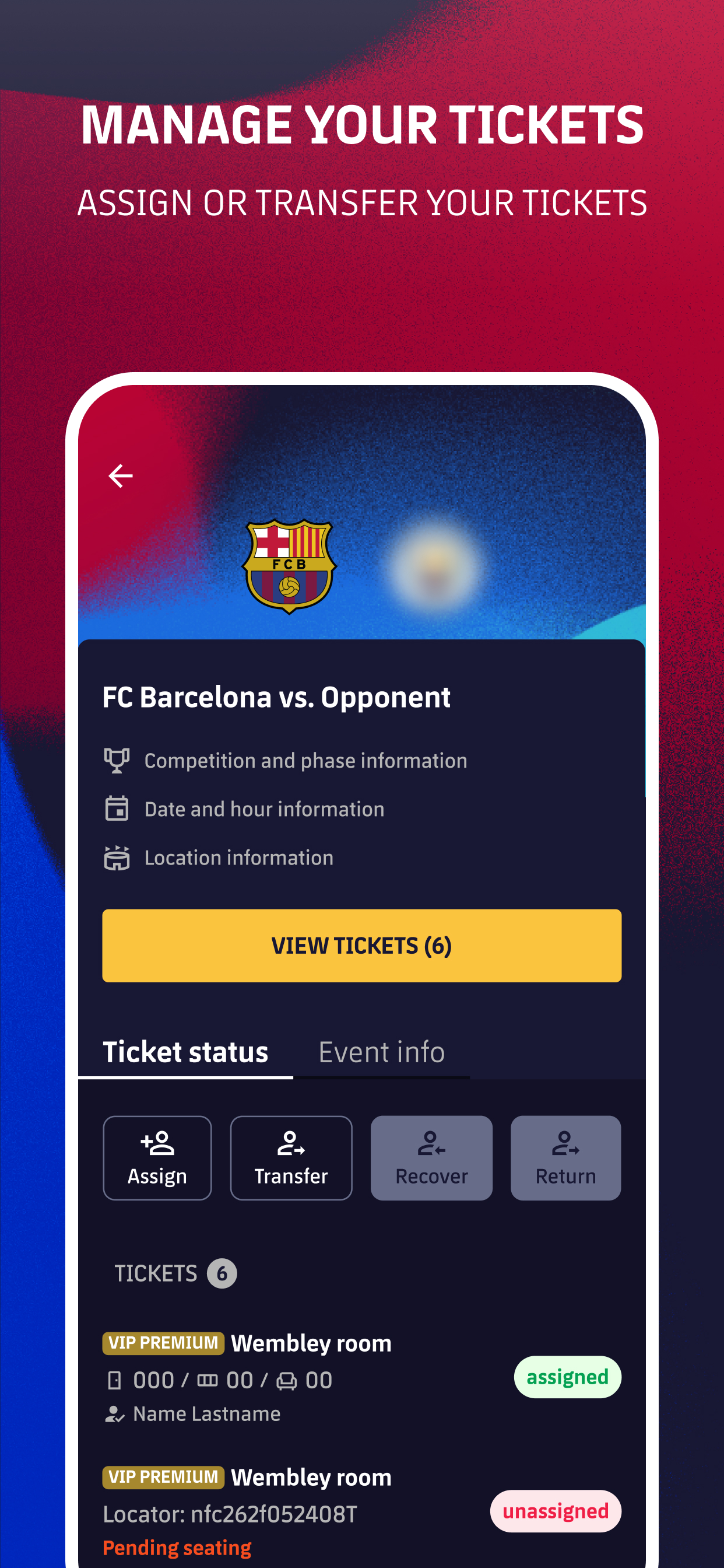 اسکرین شات 4 برنامه FC Barcelona Tickets