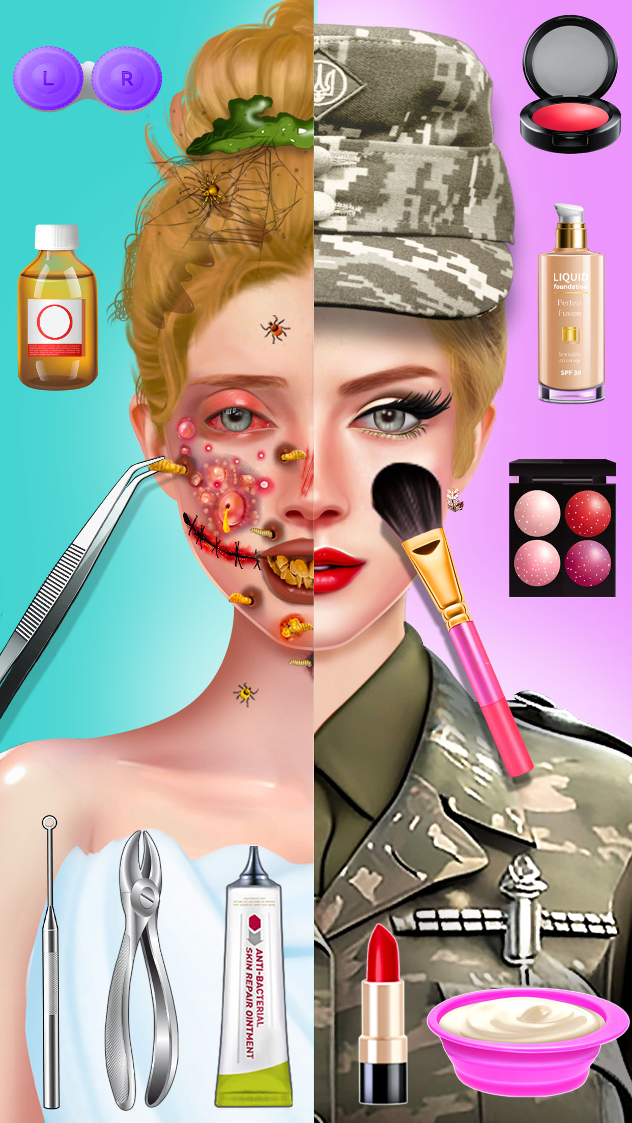 اسکرین شات 8 بازی ASMR Salon: Makeup & Dress Up