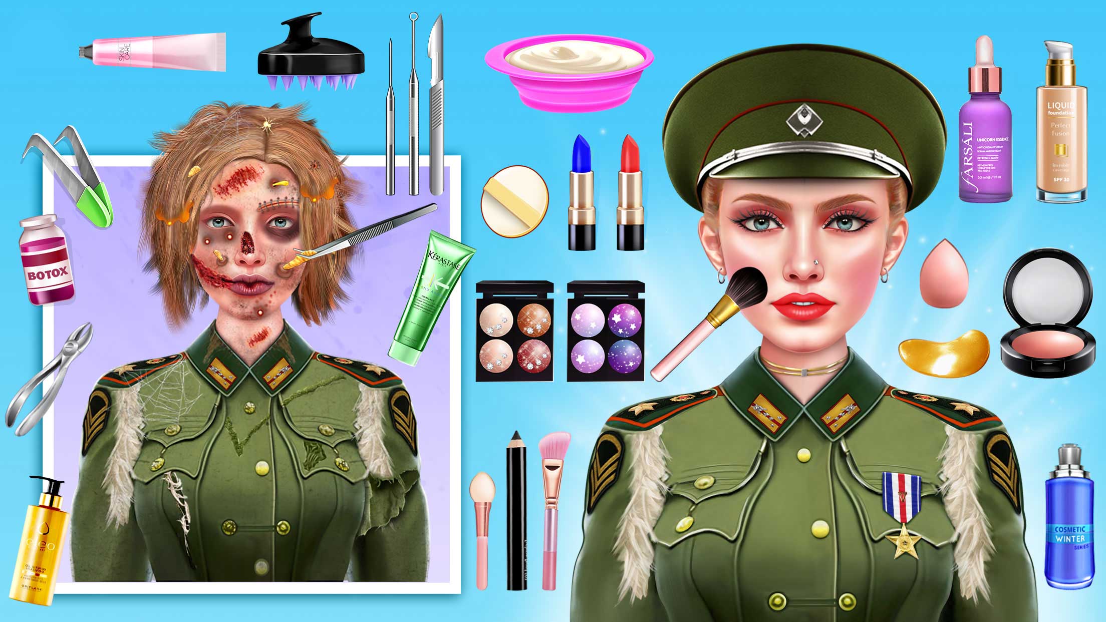 اسکرین شات 6 بازی ASMR Salon: Makeup & Dress Up
