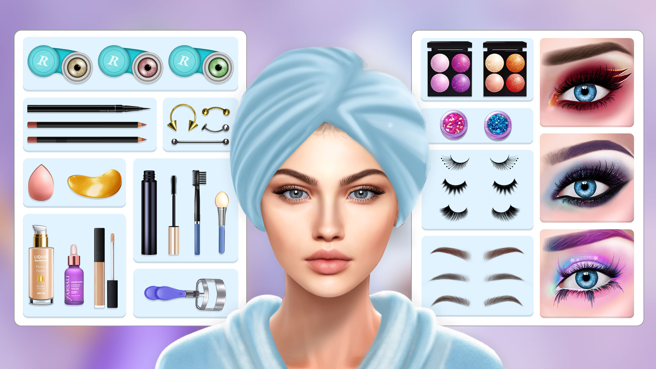 اسکرین شات 2 بازی ASMR Eye Art: Eye Makeup Game