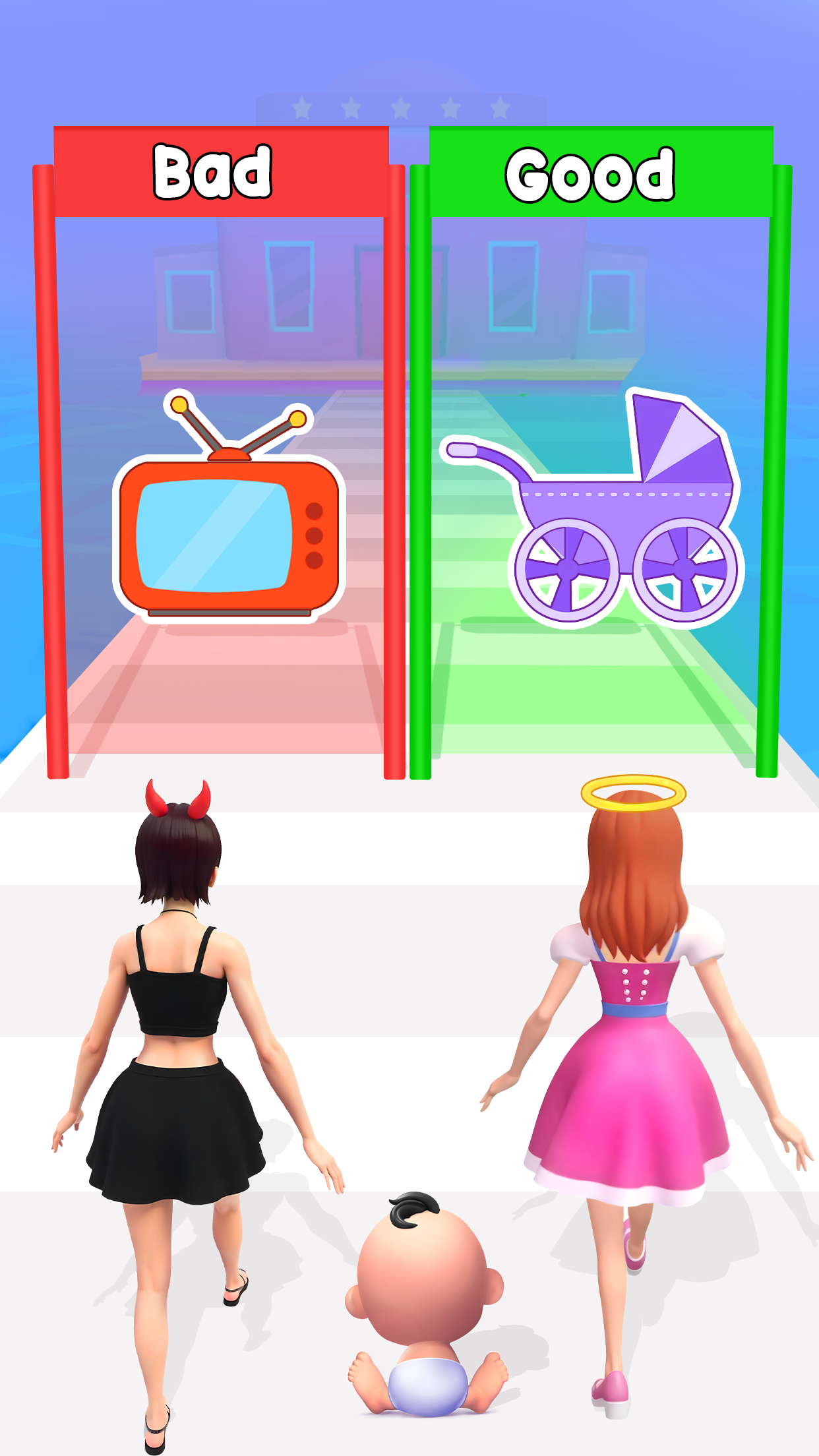 اسکرین شات 3 بازی Good or Bad Mom Run: Mom Games