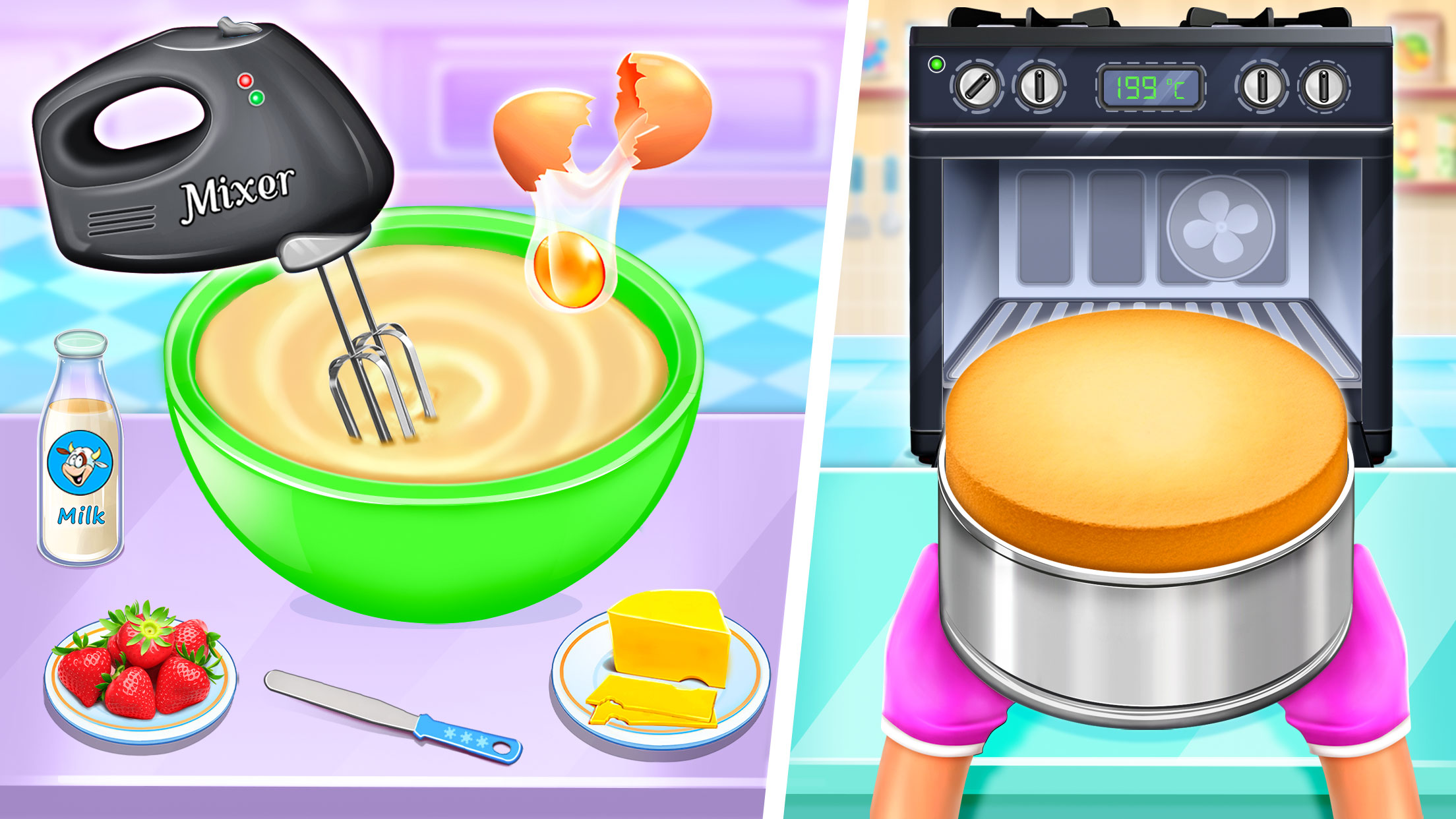 اسکرین شات 3 بازی Cake Maker: Cooking Cake Games