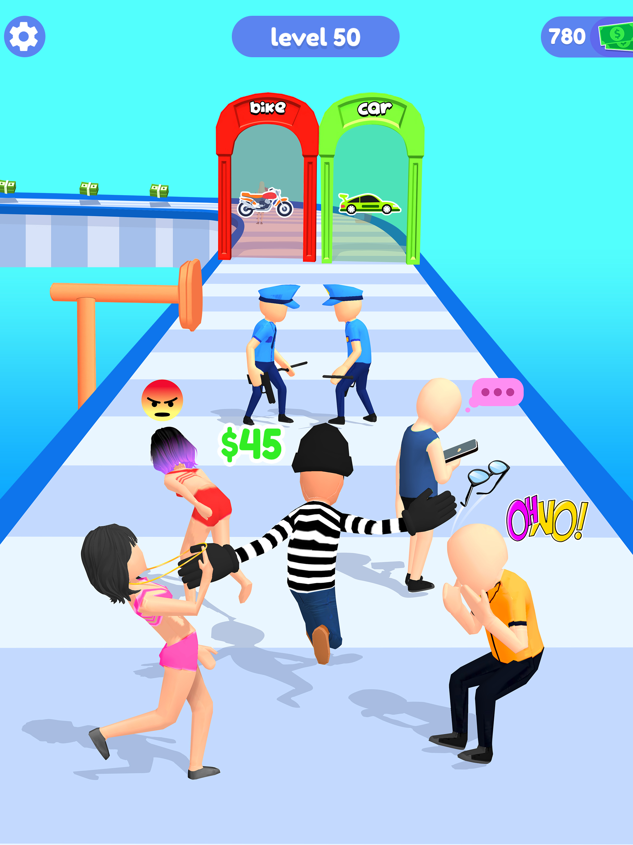 اسکرین شات 2 بازی Thief Run Race 3D: Fun Race