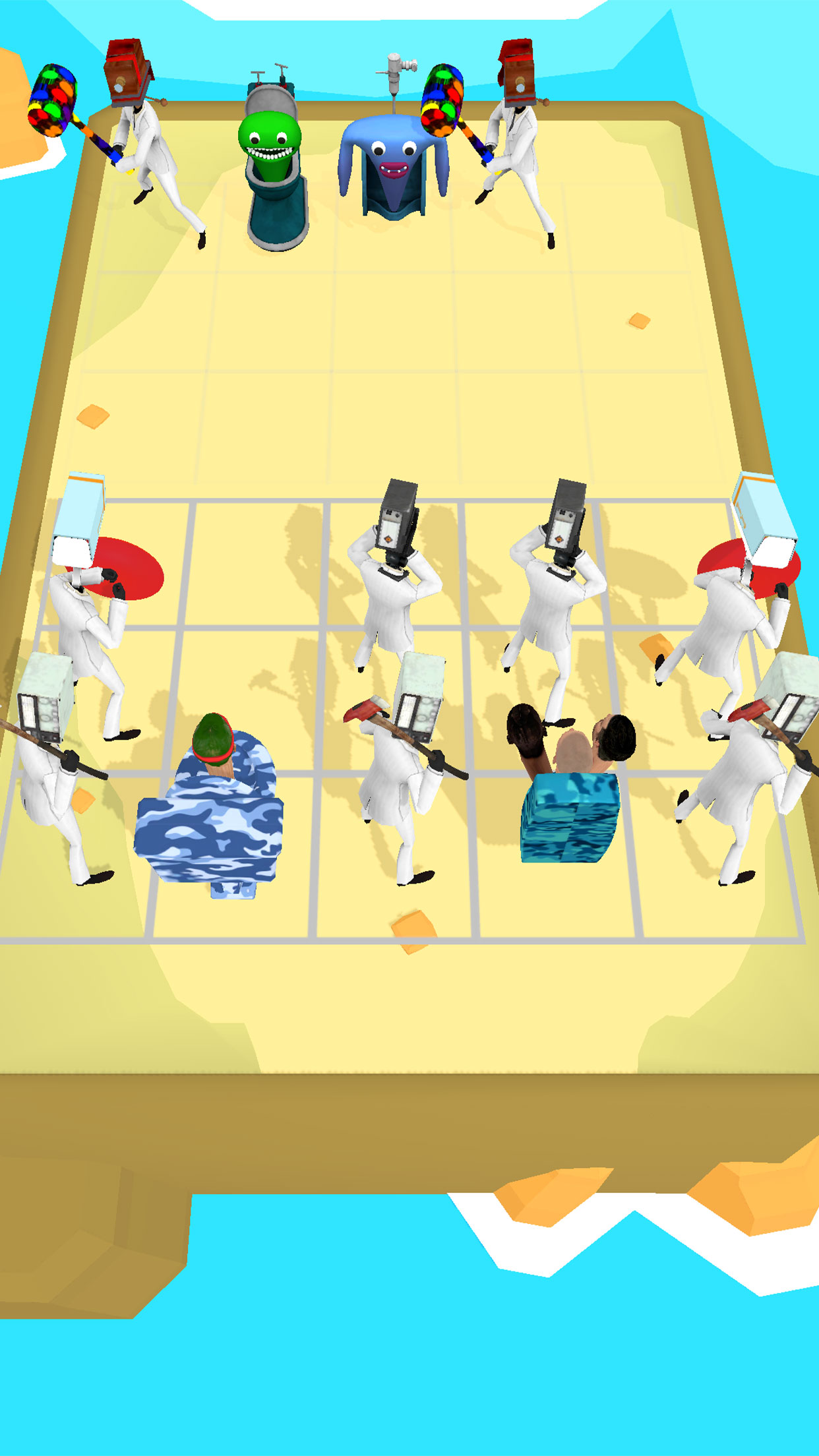 اسکرین شات 3 بازی Toilet Monster Merge Battle