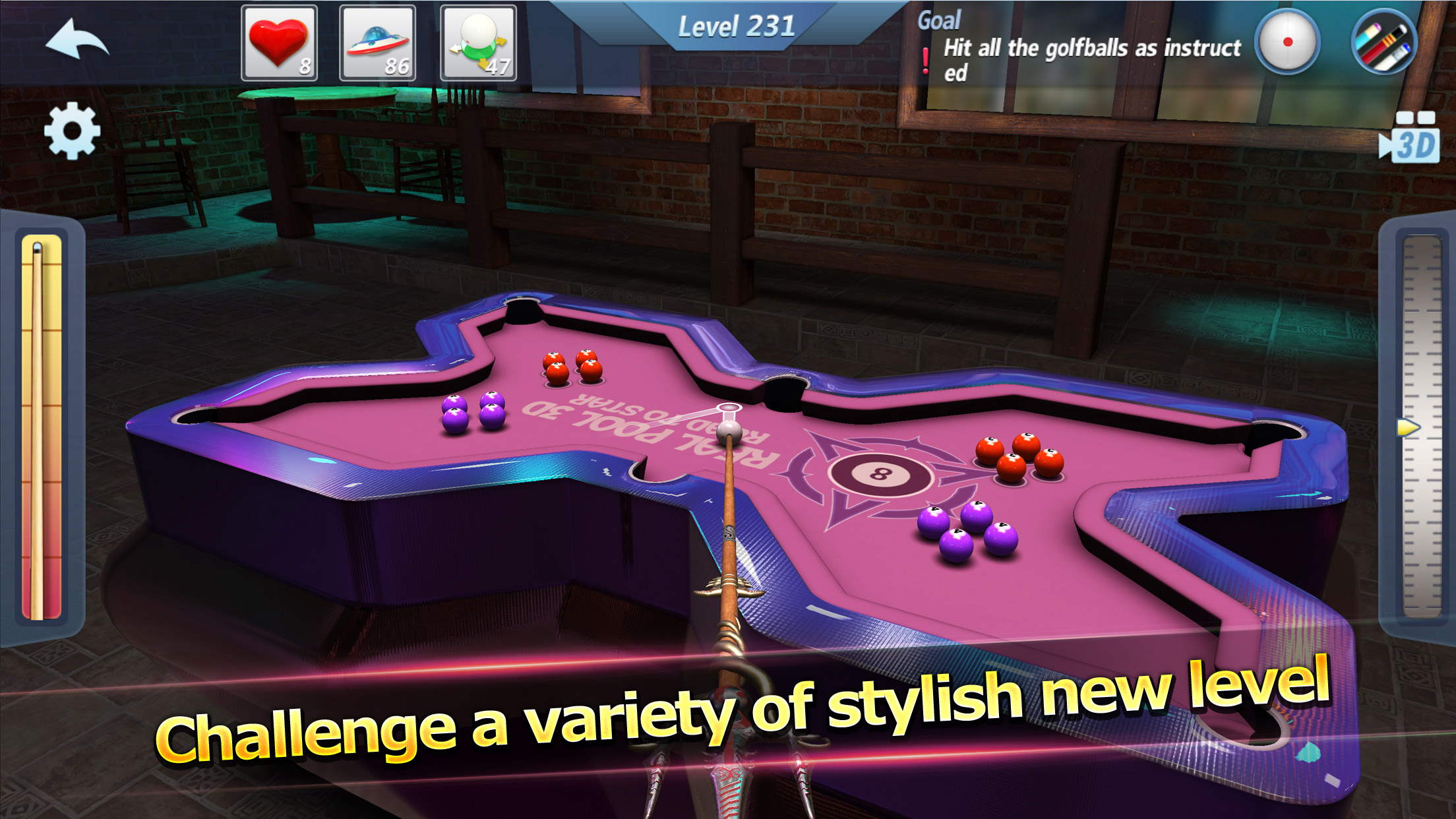 اسکرین شات 6 بازی Real Pool 3D : Road to Star