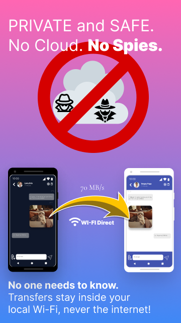 اسکرین شات 2 برنامه Feem. Share Files Offline