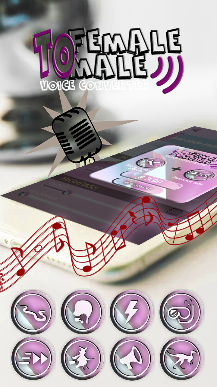 اسکرین شات 4 برنامه Female To Male Voice Converter