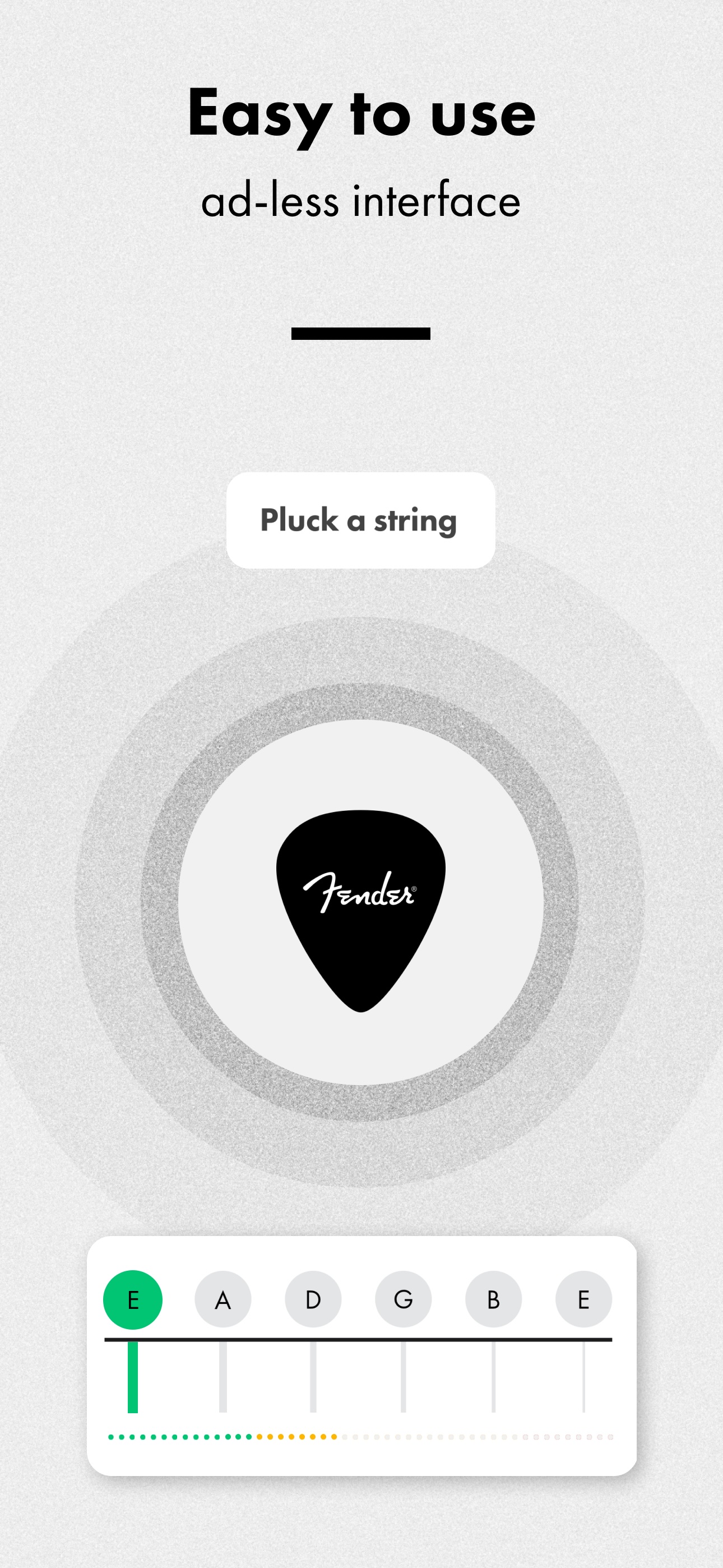 اسکرین شات 2 برنامه Fender Guitar Tuner