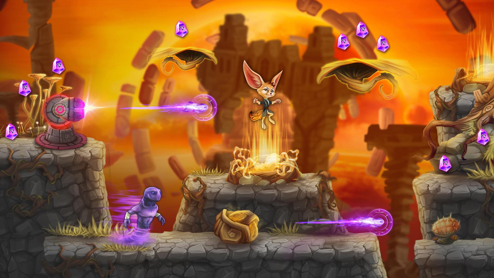 اسکرین شات 4 بازی Fin Ancient Mystery platformer