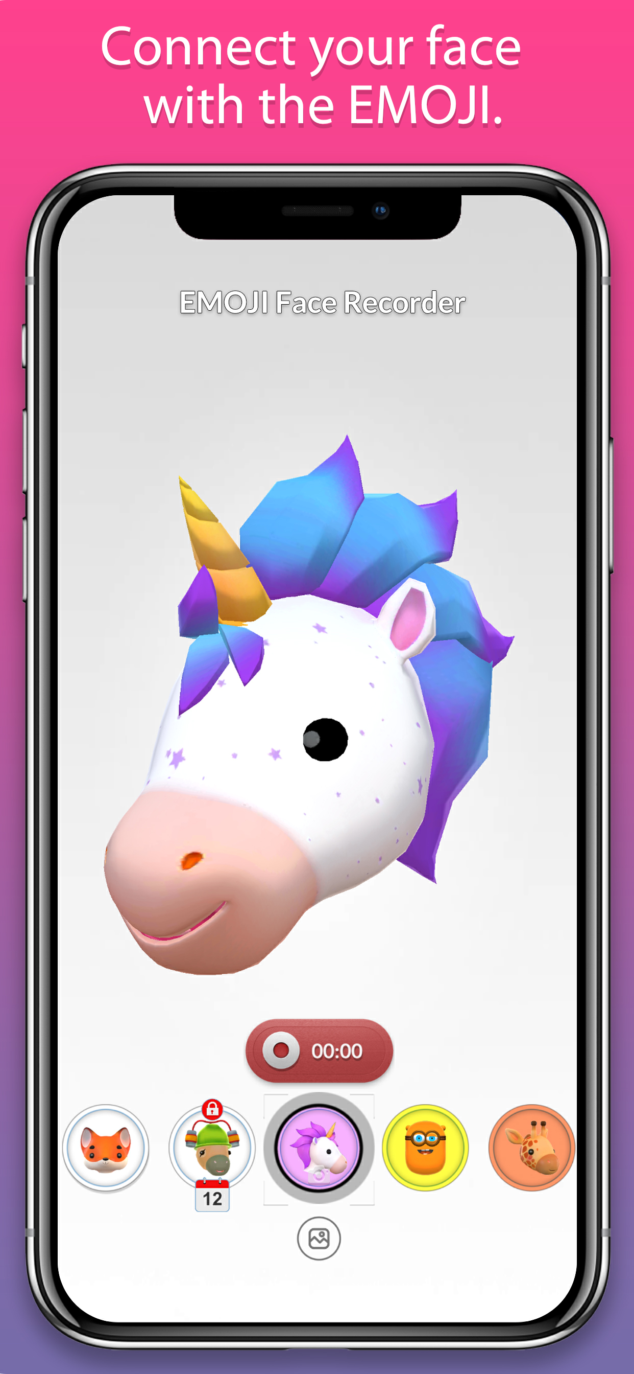 اسکرین شات 1 برنامه Emoji Face Recorder