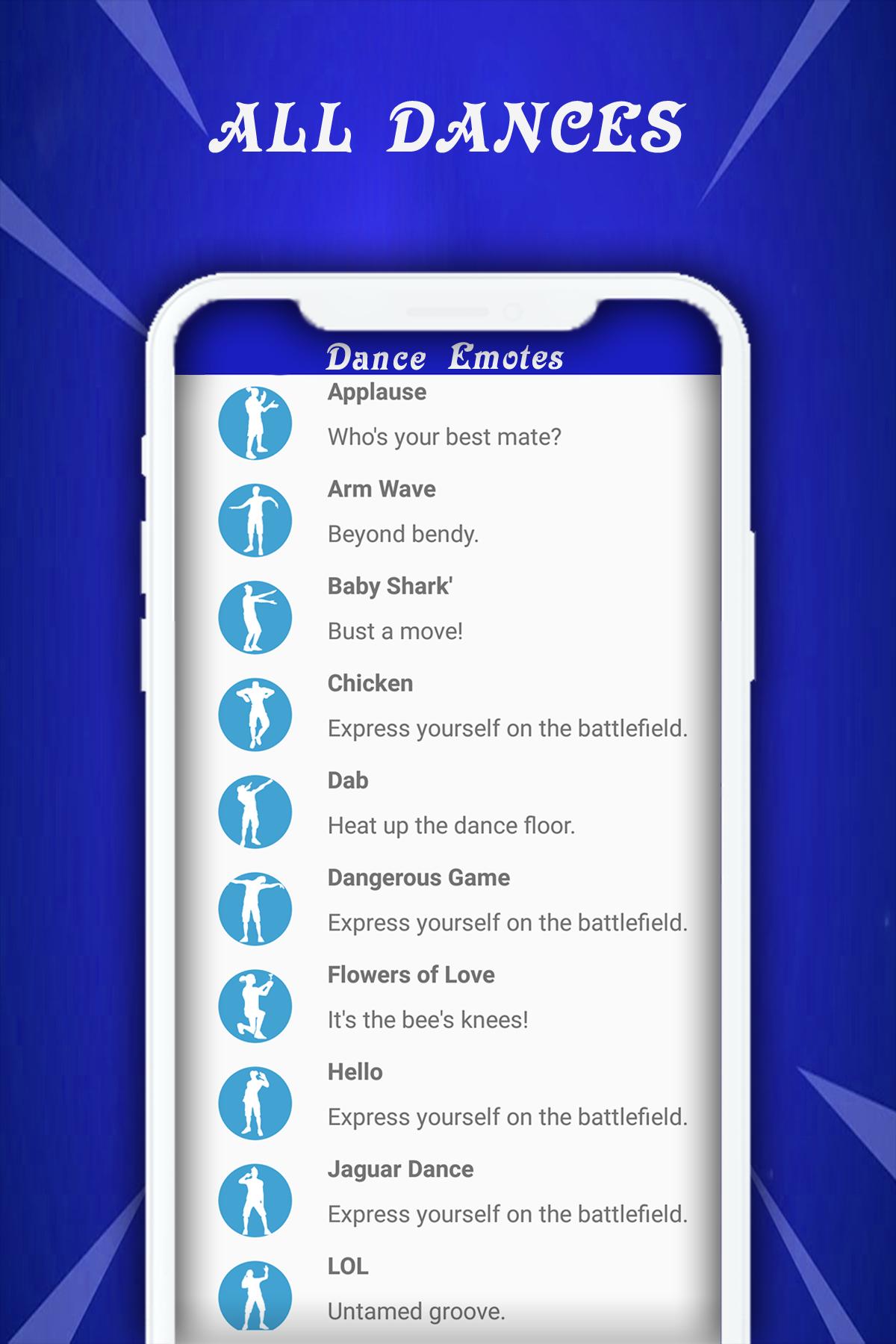 اسکرین شات 4 برنامه Emotes Unlocker Fire - FFemotes