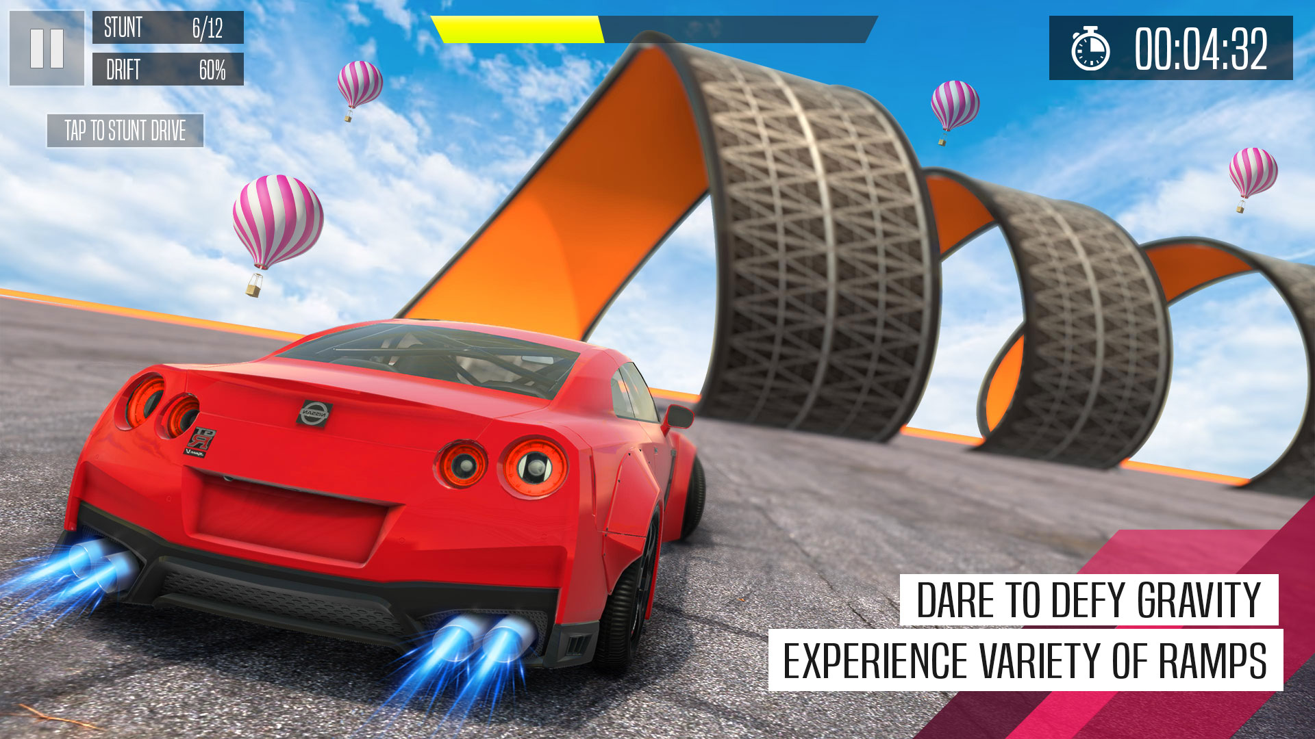 اسکرین شات 3 بازی Ramp Car Racer: GT Car Stunts