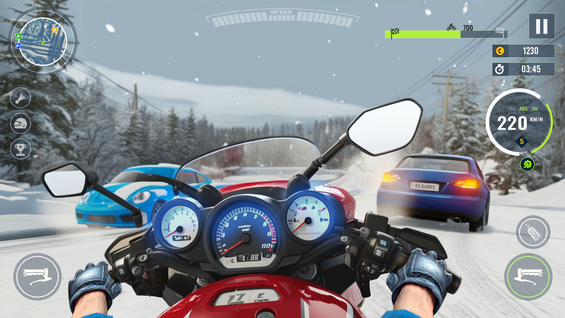 اسکرین شات 1 بازی Moto Traffic Bike Race Game 3d
