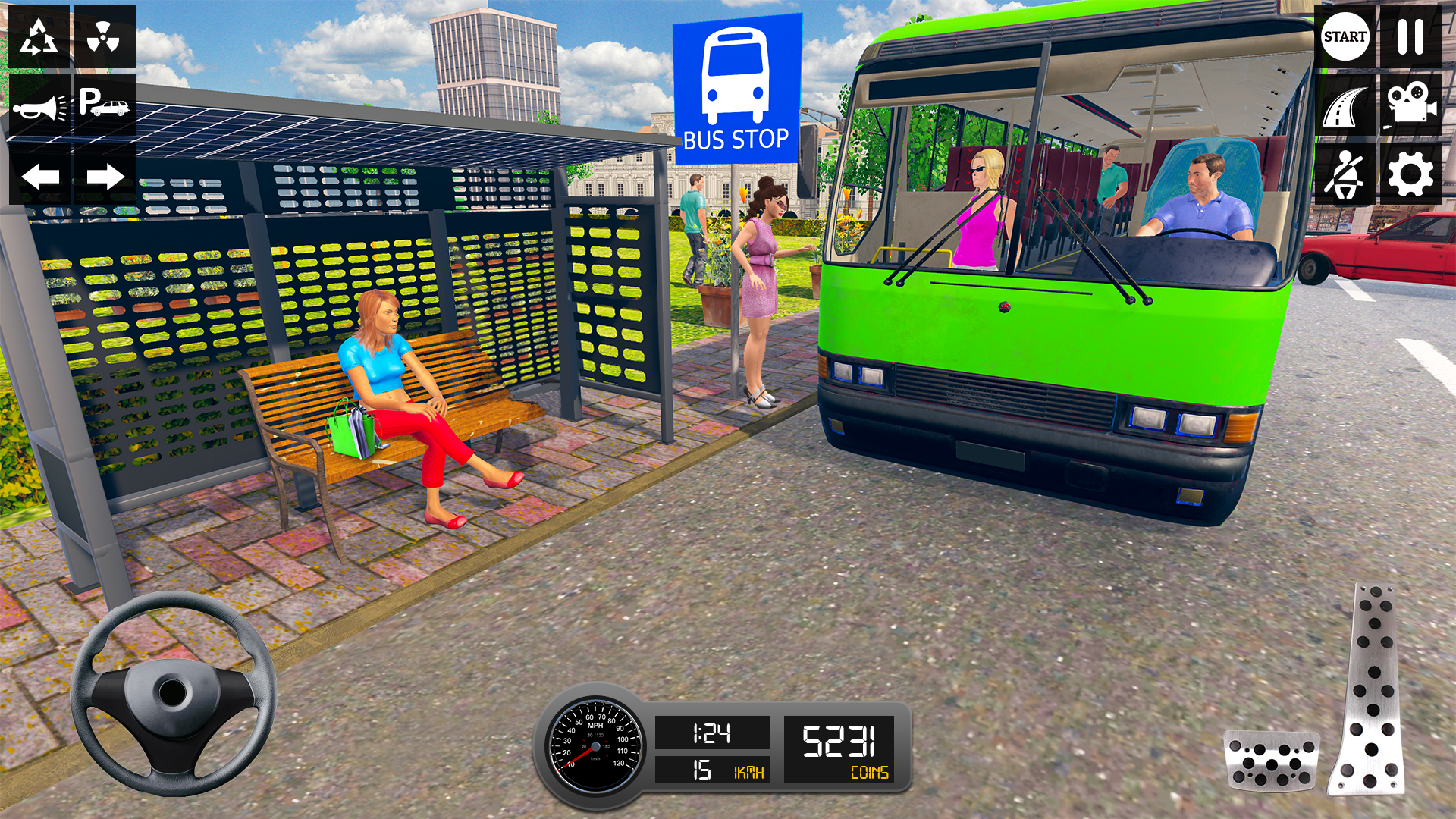 اسکرین شات 3 بازی Bus Simulator Drivivg Games 3D