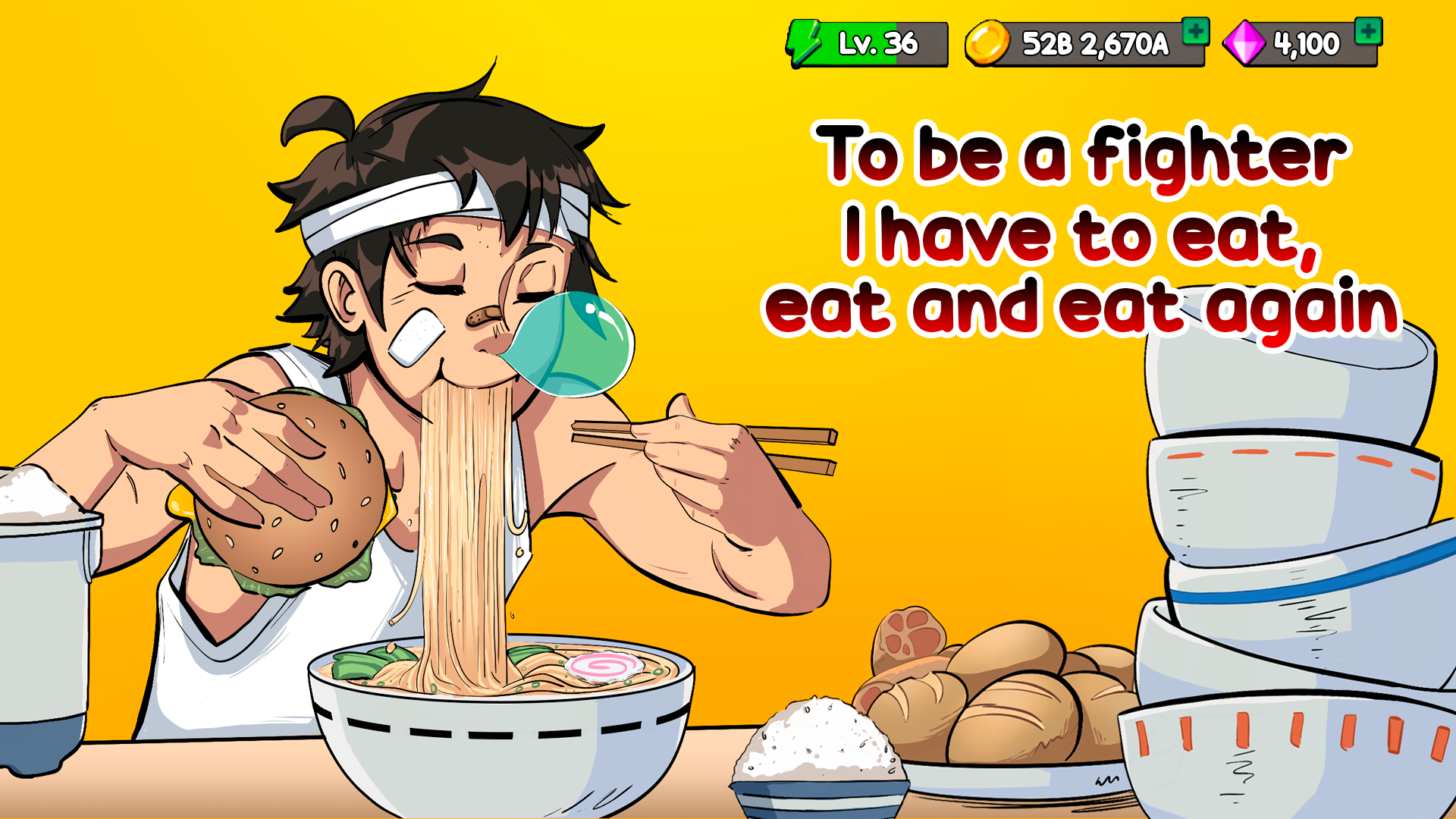 اسکرین شات 5 بازی Food Fighter Clicker | Mukbang