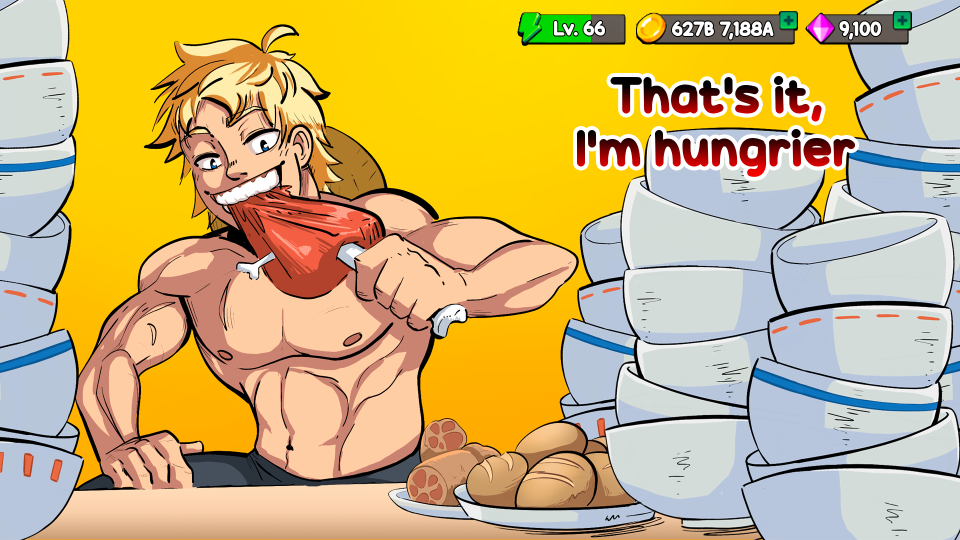 اسکرین شات 2 بازی Food Fighter Clicker | Mukbang