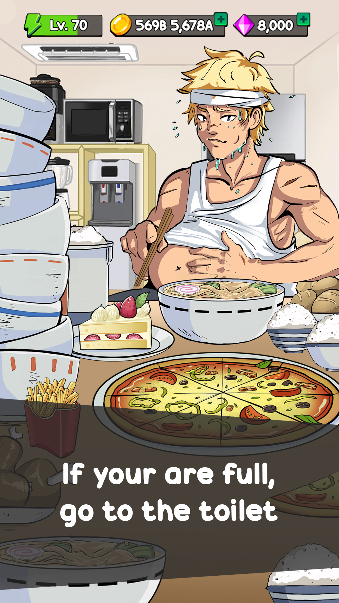 اسکرین شات 3 بازی Food Fighter Clicker Games