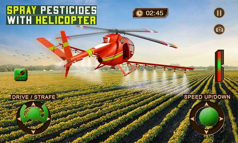 اسکرین شات 2 بازی Flying Drone Farming Air Plane