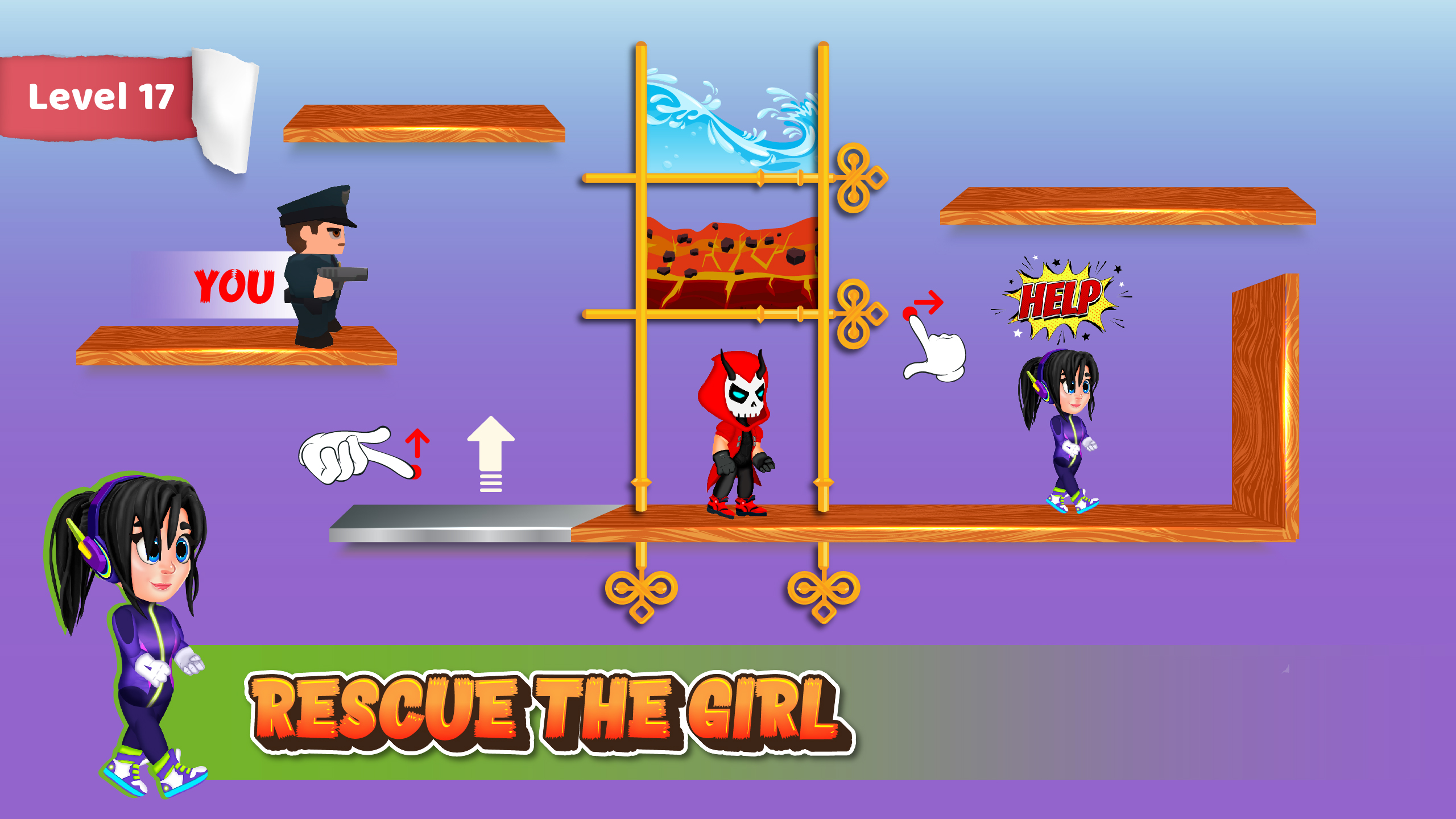 اسکرین شات 3 بازی Pin pull girl puzzle game