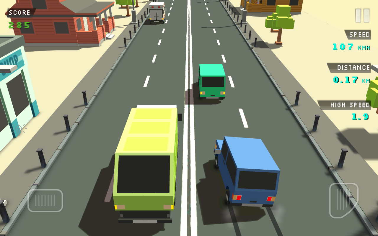 اسکرین شات 1 بازی Blocky Traffic Racer