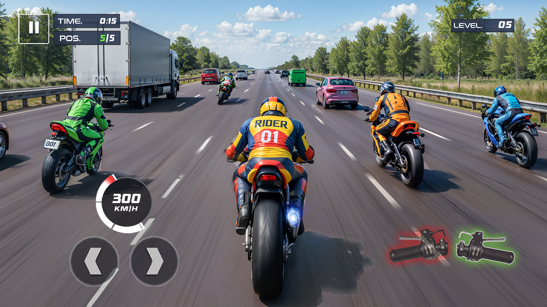 اسکرین شات 2 بازی Rider 3D: Bike Racing Games
