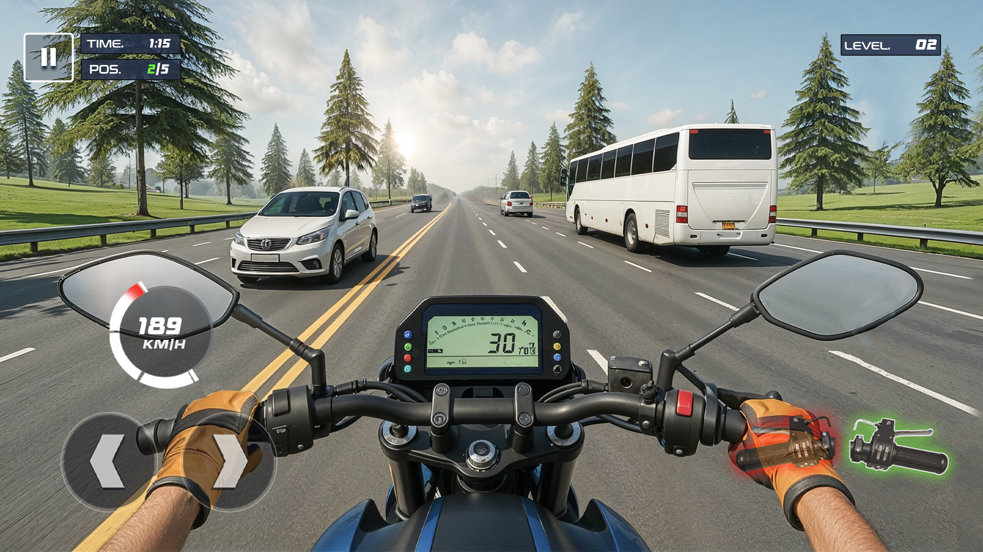 اسکرین شات 3 بازی Rider 3D: Bike Racing Games