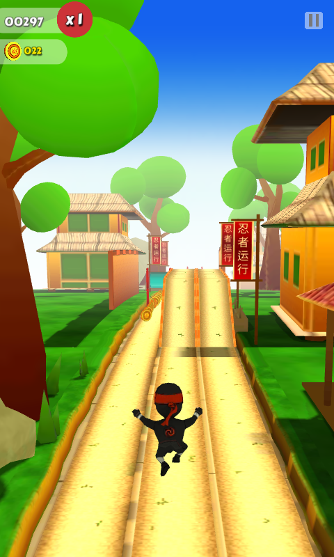 اسکرین شات 3 بازی Ninja Runner 3D