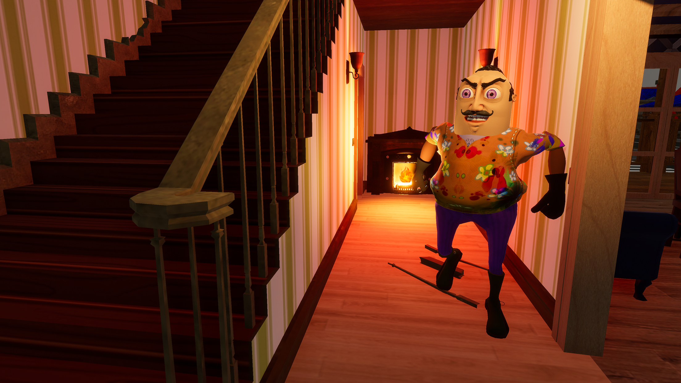 اسکرین شات 3 بازی Hello Crazy Neighbour Game 3D