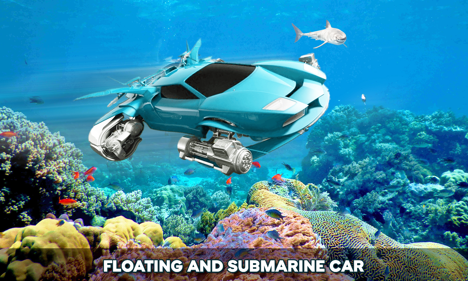 اسکرین شات 5 بازی Floating Underwater Car Sim