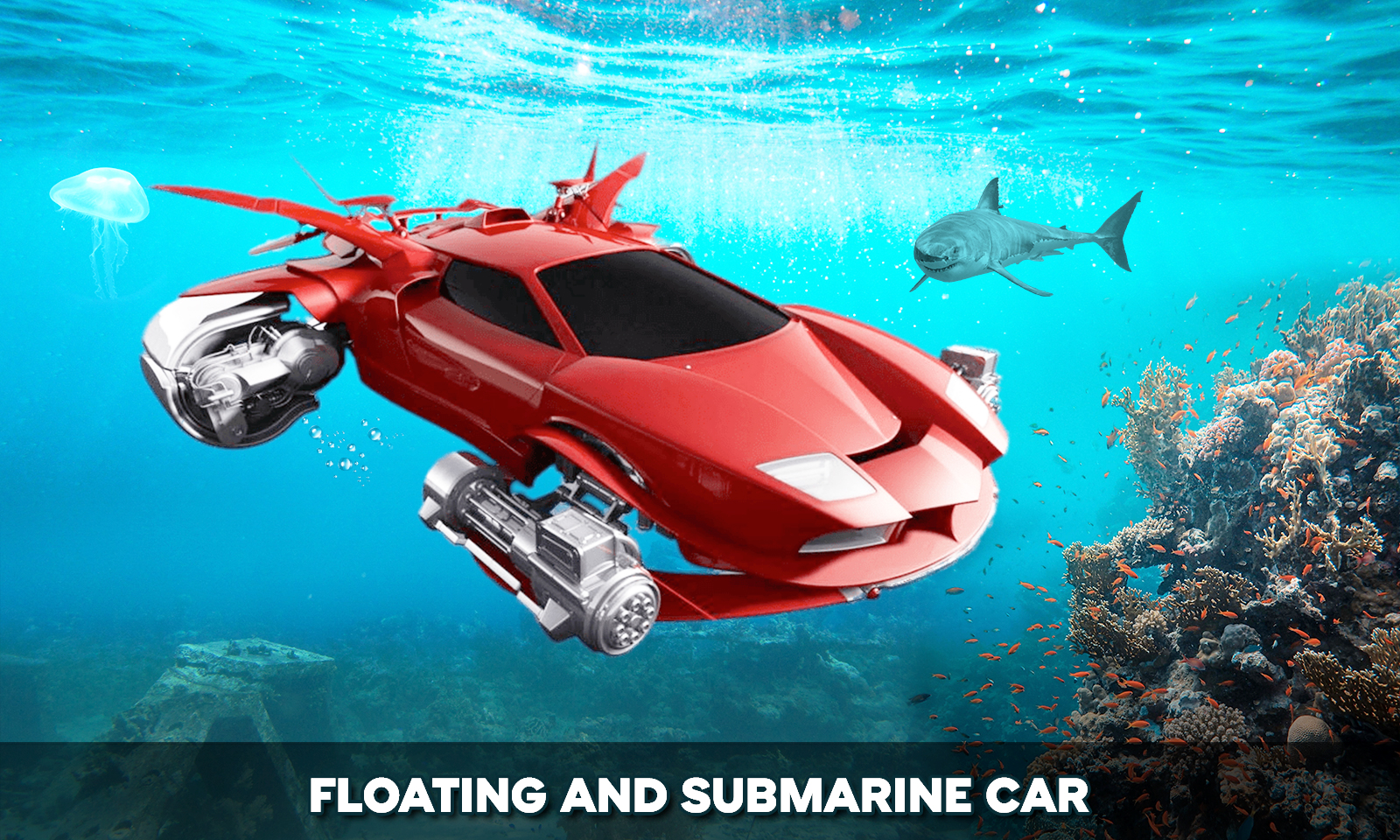 اسکرین شات 7 بازی Floating Underwater Car Sim